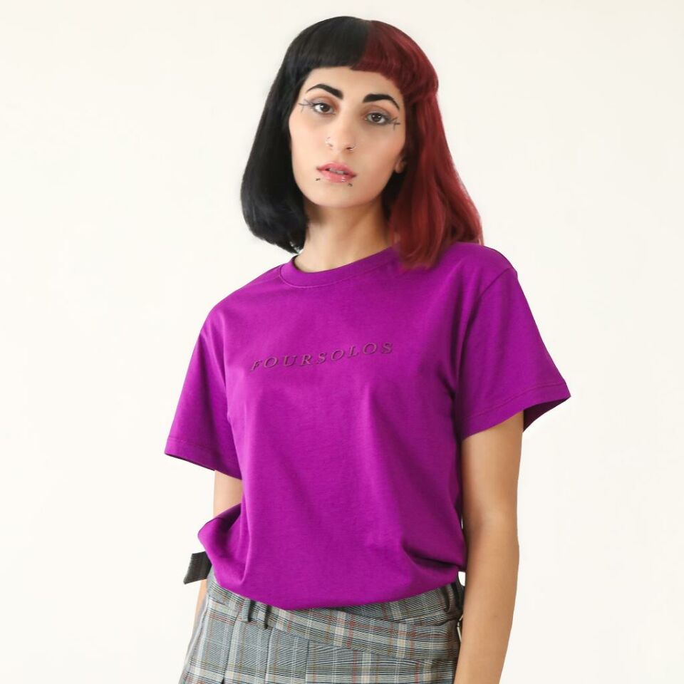 Orijinal Seri Kadın T-Shirt XS - Mor
