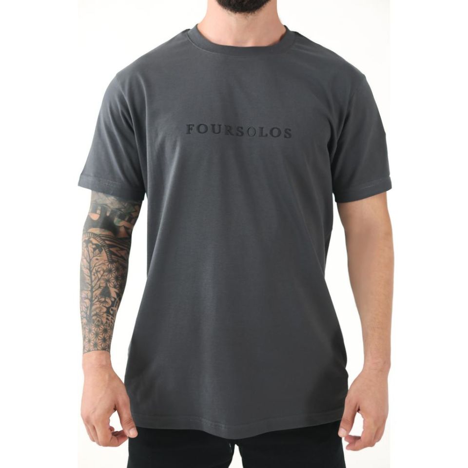 Orijinal Seri Erkek T-Shirt XXL - Antrasit
