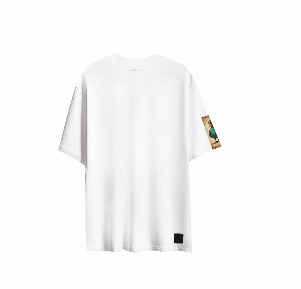 FOURSOLOS Unisex Oversize T-shirt (WHITE) Beyaz XL/XXL OVERSIZE - Beyaz