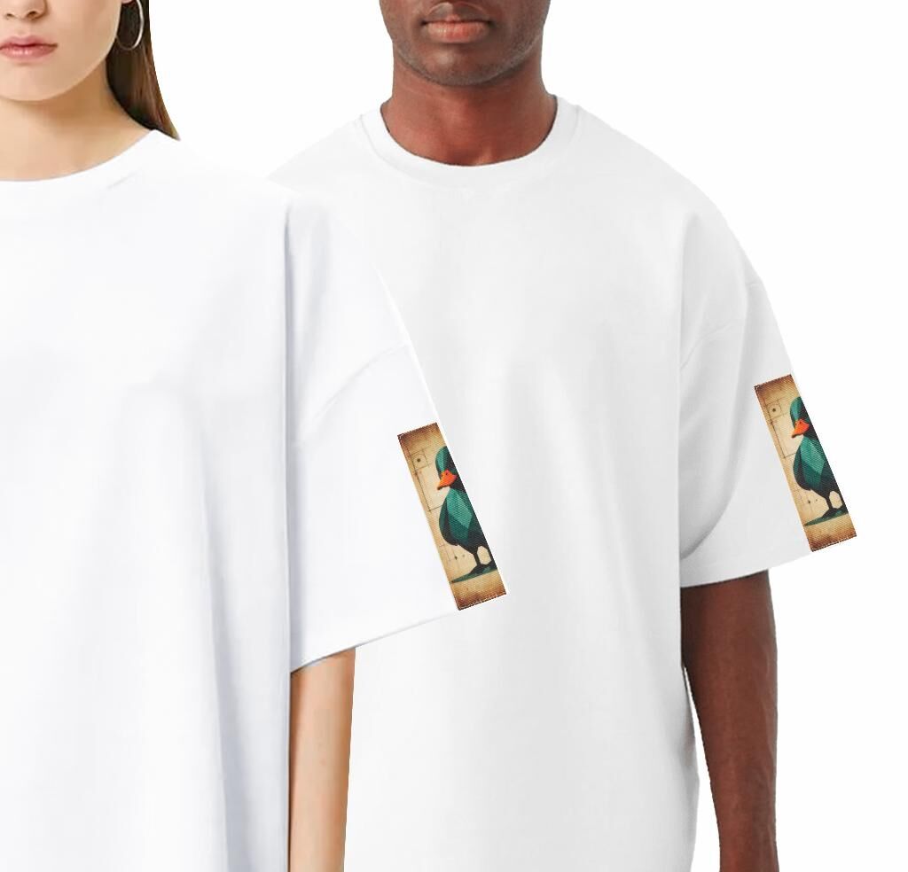 FOURSOLOS Unisex Oversize T-shirt (WHITE) Beyaz XL/XXL OVERSIZE - Beyaz