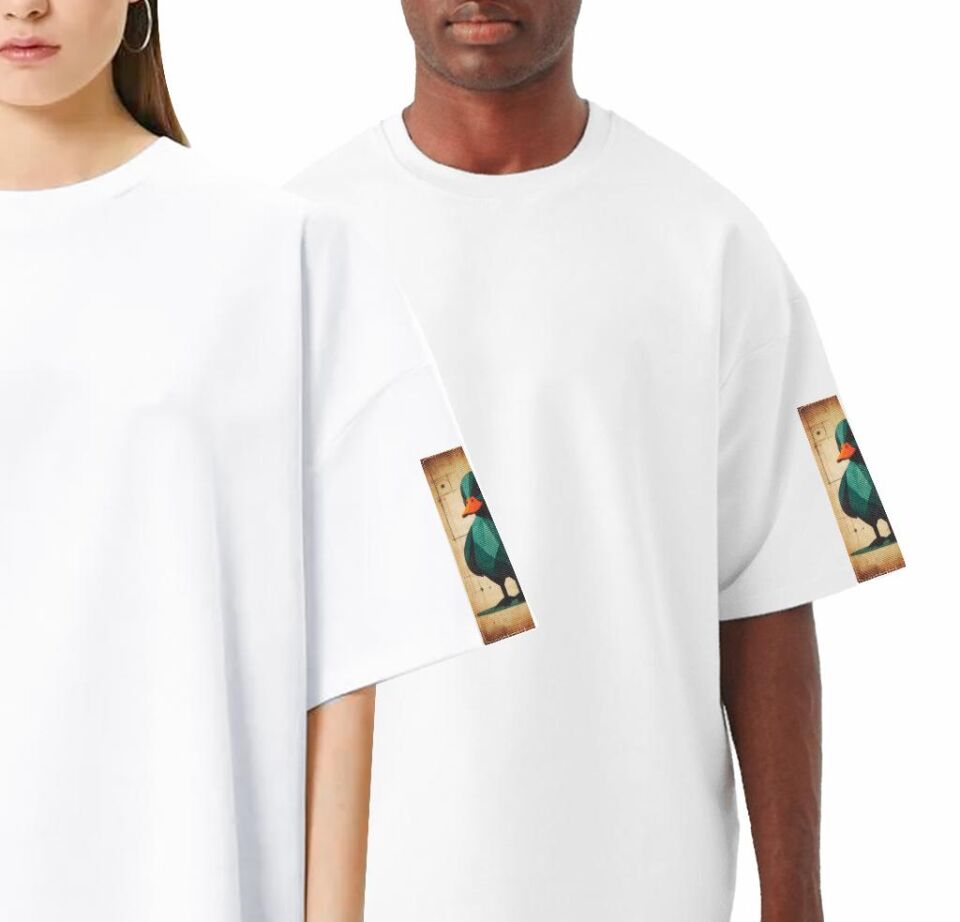 FOURSOLOS Unisex Oversize T-shirt (WHITE) Beyaz XL/XXL OVERSIZE - Beyaz