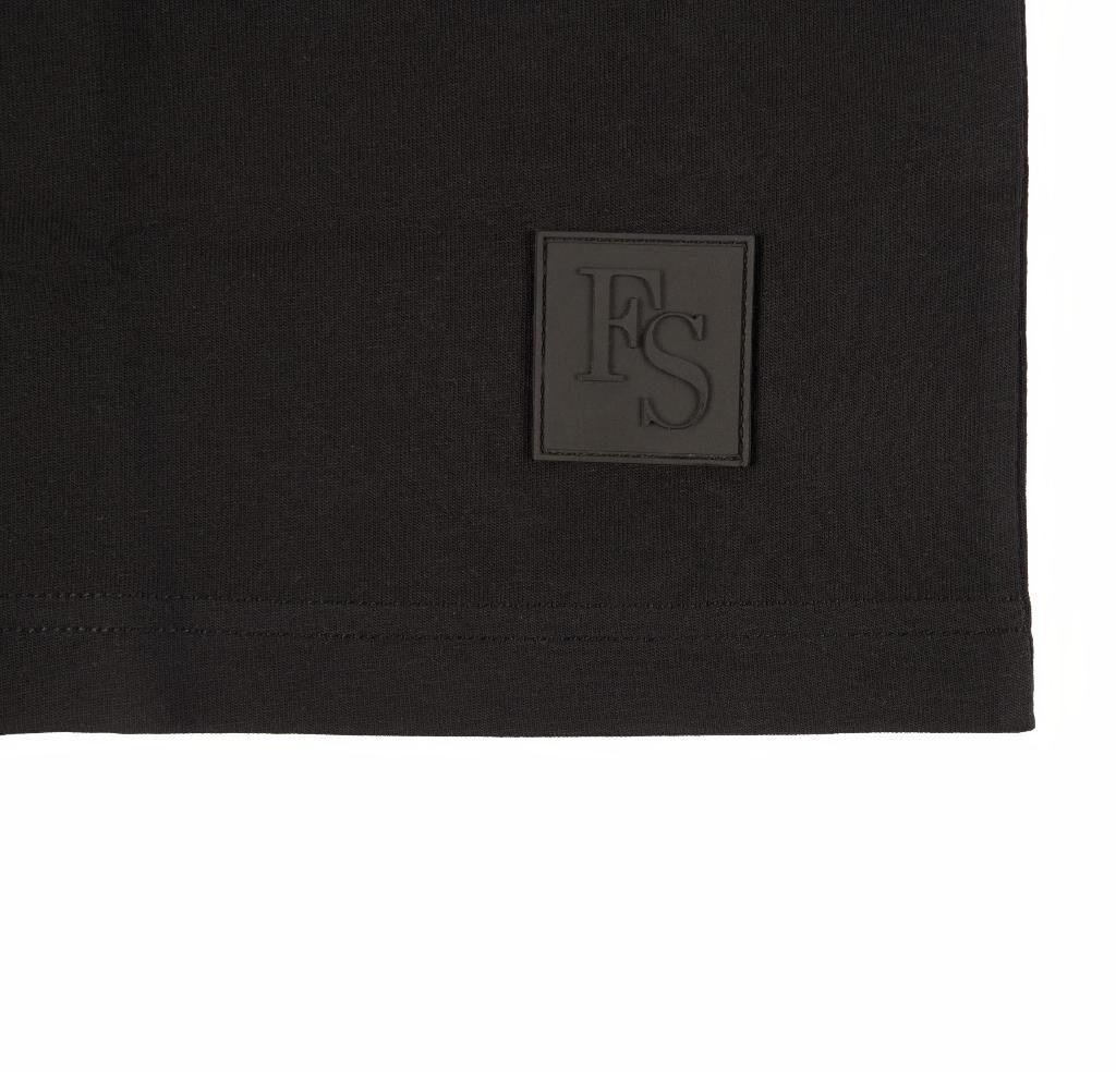 FOURSOLOS Unisex Oversize T-shirt (BLACK) Siyah XL/XXL OVERSIZE - Siyah